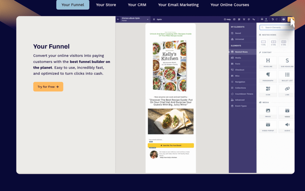 ClickFunnels , Funnel Buider